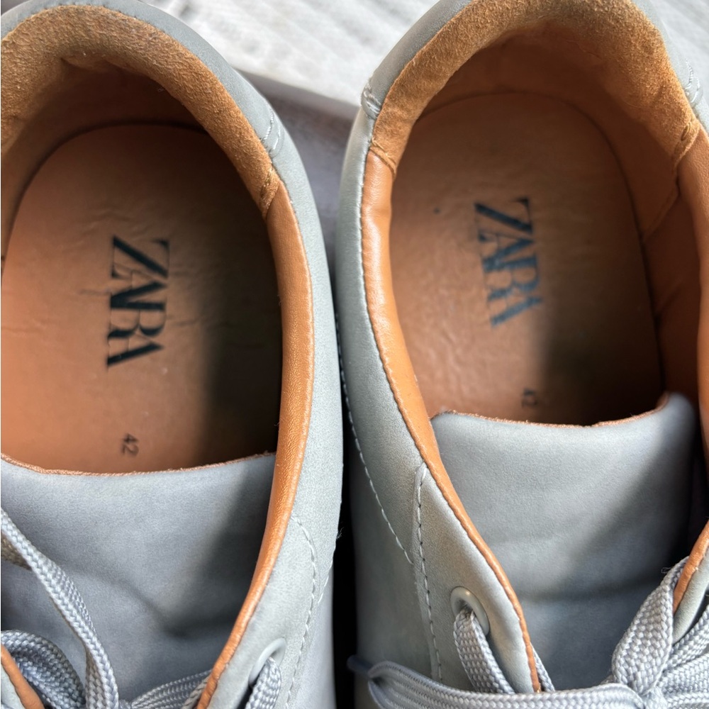 Zara Gray Men's Sneakers size 42/ 9 - Picture 6 of 9